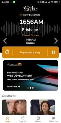 Radio Rhythm android App screenshot 2